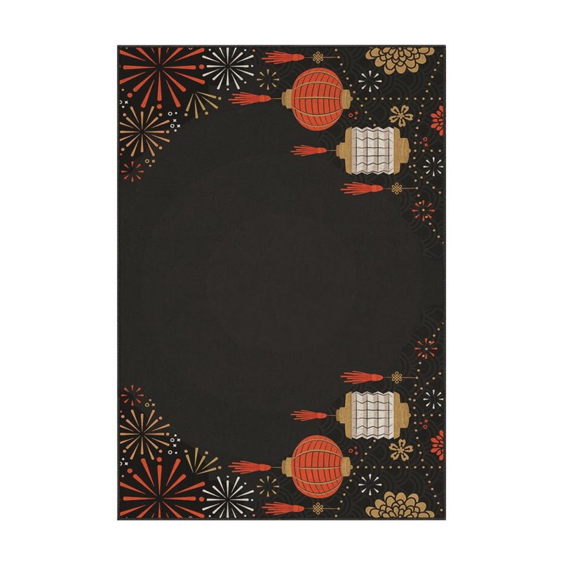 Luxurious Velvet Area Rug, 3.3 x 4.6 ft, 100% Polyester, 740 g/m² | Non-Slip Dot Underside, Laminated Sponge for Comfort | Easy Clean, Machine Washable at 86°F | Perfect for Living Room, Bedroom, and Home Decor