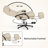 Reclining Facial Beauty Chair with 360°Swivel, Lumbar Pillow & Adjustable Footrest, Faux Leather