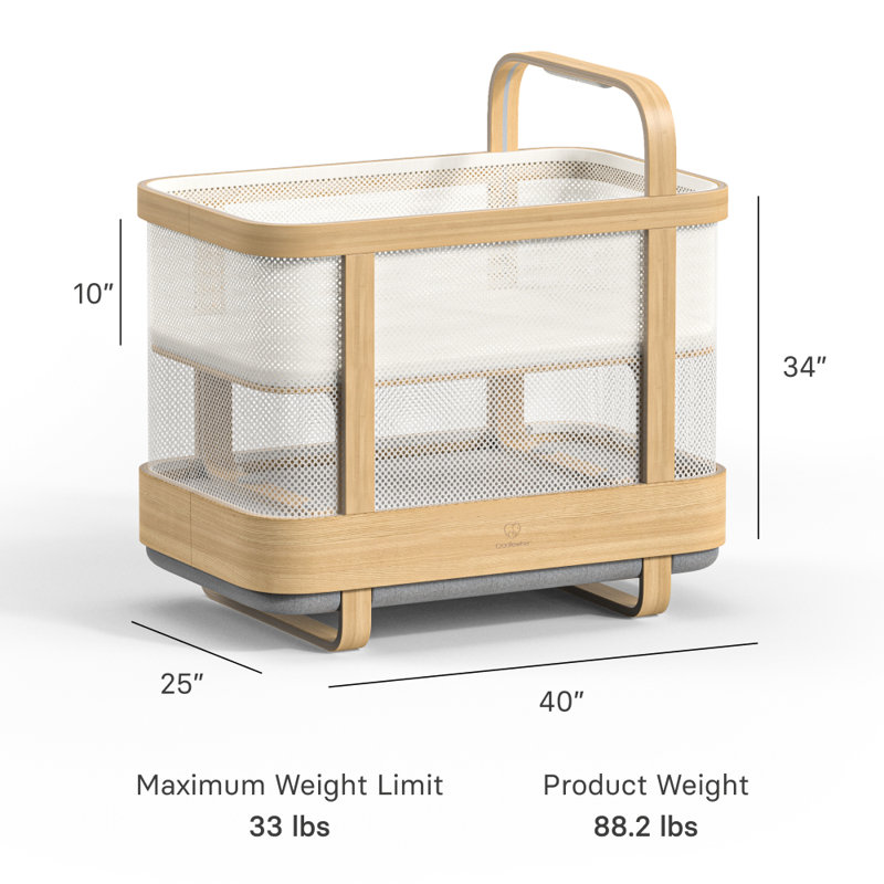 Cradlewise Convertible Smart Bassinet and Crib