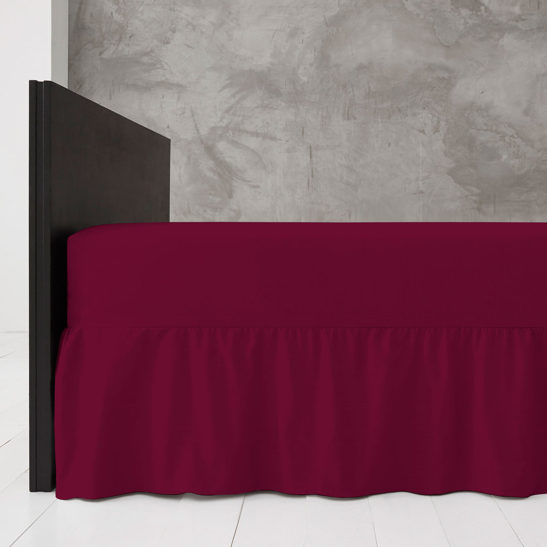 Premium Cotton Blend Plain Dyed Valance Sheet | Soft Durable and Breathable Luxury Bed Sheet for Ultimate Comfort