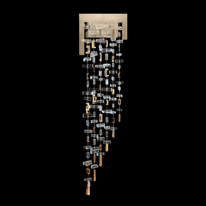 Capri 2 - Light LED Armed Sconce, Standard Soft Gold Leaf