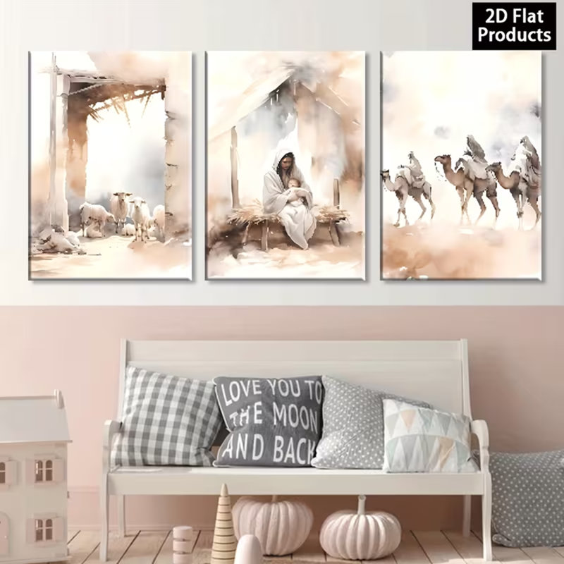3 Piece Wrapped Canvas Print