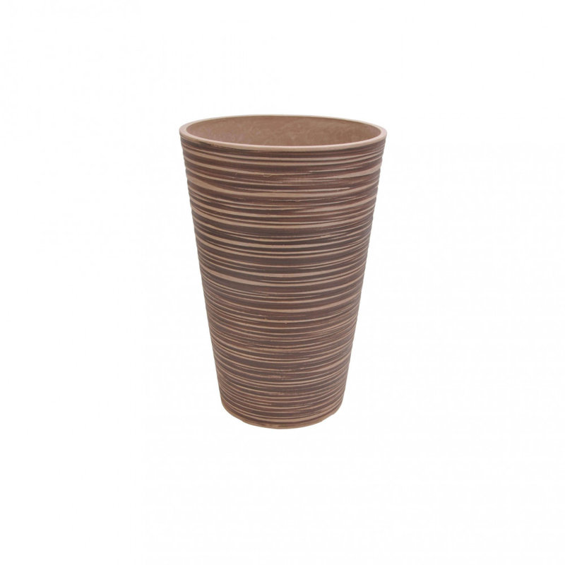 Armil Synthetic Fiber Floor Vase, Taupe