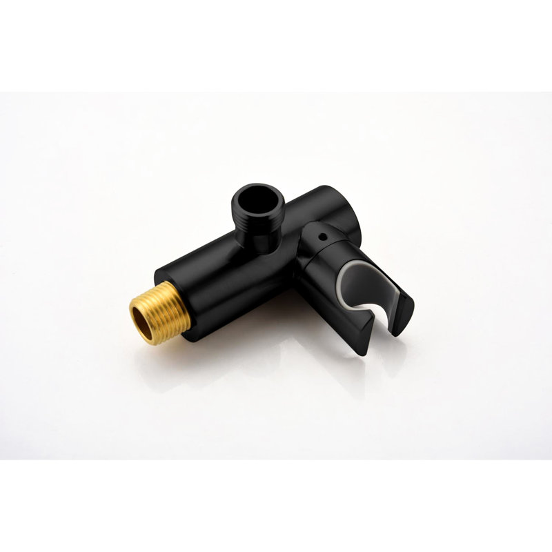 Wall Mounted Shower In Matte Black - Crafted With Brass And Stainless Steel For Bathroom Mount Composed Of, Matte Black
