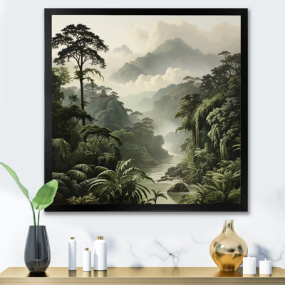 «Vintage Jungle Whispers 1 - Jungle», art mural