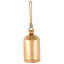 Cloche décorative en métal Cole et gris avec corde suspendue en jute-186812754