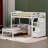 Kids Twin Loft Bed with Drawers-676471904