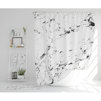 Nastashia Polyester Shower Curtain Set