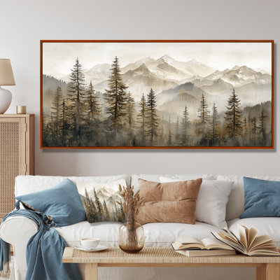 Timber And Peaks Mountain Simplicity In Winter III - Mountains Canvas Art