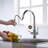 Pull-Down Sprayer Kitchen Sink Faucet, Double Handle Kitchen Faucet -96680054
