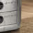 Aluminum 2-Drawer End Table