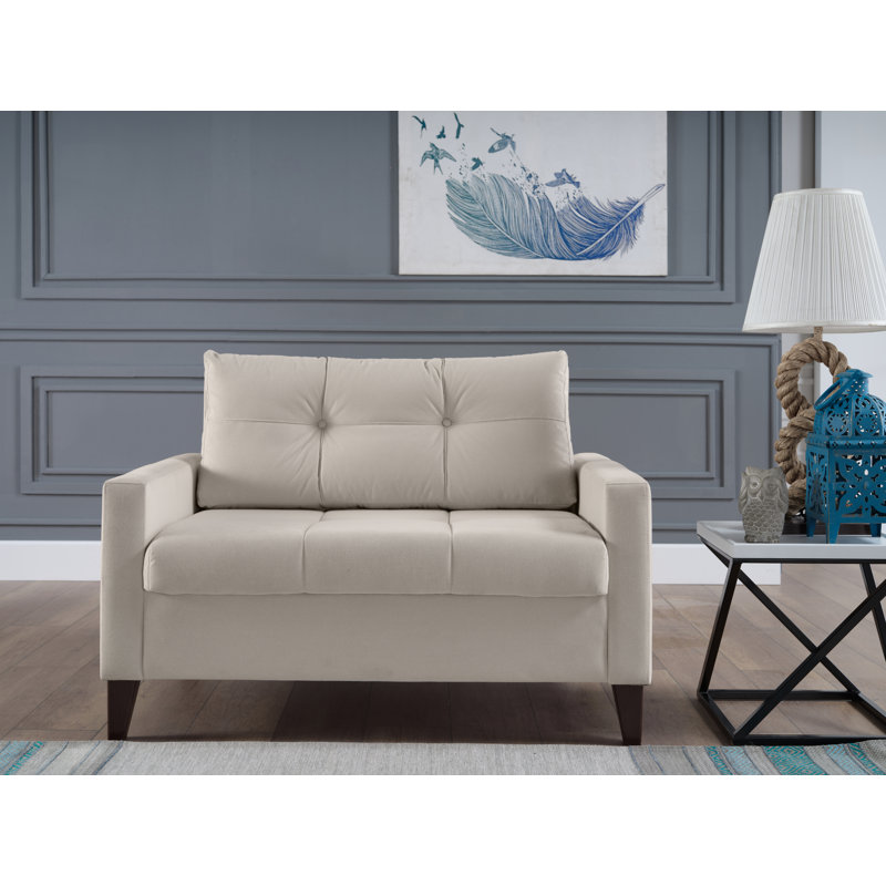 Dariela Pull Out Chair In A Box, White Polyester