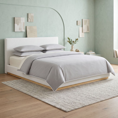 Wood Bed Frame with Headboard