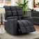 33.5" Wide Modern Faux Leather Soft Backrest Manual Release Recliner with Massage & Arm Storage & Dual Cup Holder