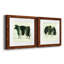 Woodgrain Cow - ensemble de 2 cadres photo-416304752-416304755
