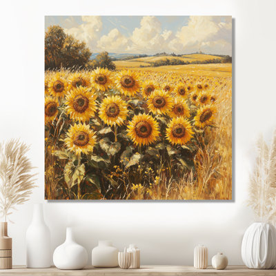 Tournesols de campagne de Donaugh dans les prairies II