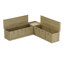 Banc de rangement en coin pour chaussures