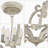 Tinnin 4-Light Farmhouse Chandeliers Lantern Adjustable Rustic Kitchen Island Cottage Candle Geometric Pendant-2096772680
