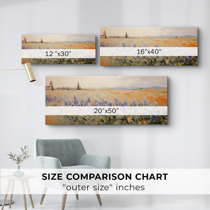 Botanical Series-CECXVII- Toile tendue avec châssis - Prêt à être accroché, H 12 po x l 30 po