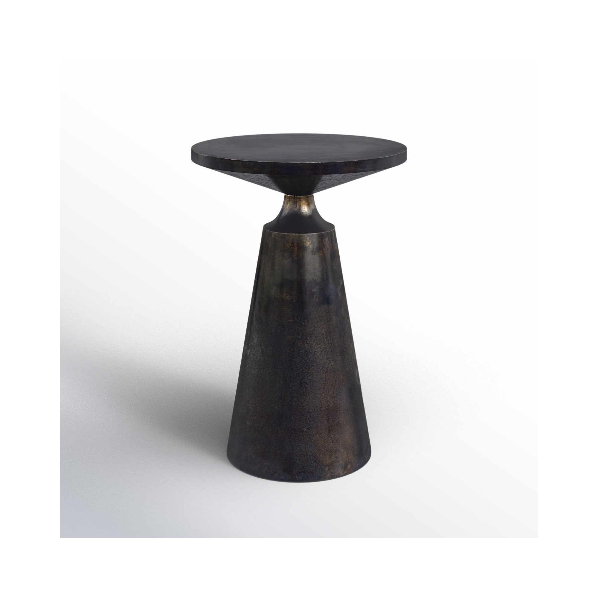 Antoni Aluminum Pedestal End Table