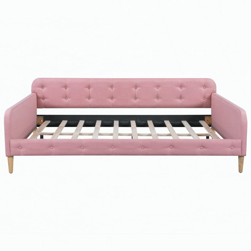 Upholstered Daybed, Full/Double, Pink