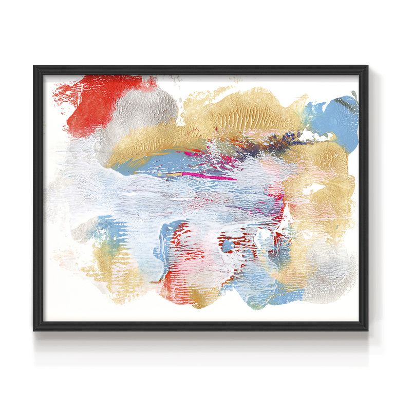 «Whitewash Sunset I», impression encadrée, H 11 po x l 14 po, Noir, noir, noir, noir