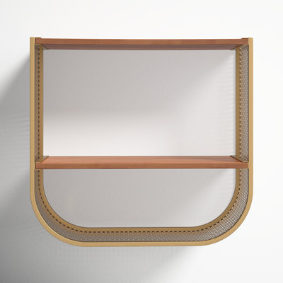 2 Piece Metal Tiered Wall Shelf