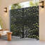 Freestanding Steel Privacy Screen Fence Panels Metal Trellis Outdoor Divider for Patio, Balcony, Backyard, Pool, Indoor Room-1947169829-1947169827