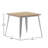Harewood Square Commercial Indoor/Outdoor Poly Resin Restaurant Table with Steel Frame-797385366-797385364