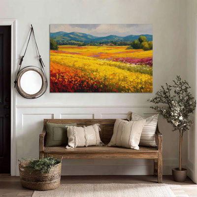 Art mural sur toile tendue Golden Petals