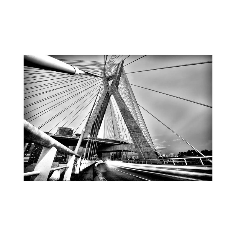Sao Paulo Bridge III by Glauco Meneghelli - Wrapped Canvas Print, 20.32cm H x 30.48cm W x 1.9cm D