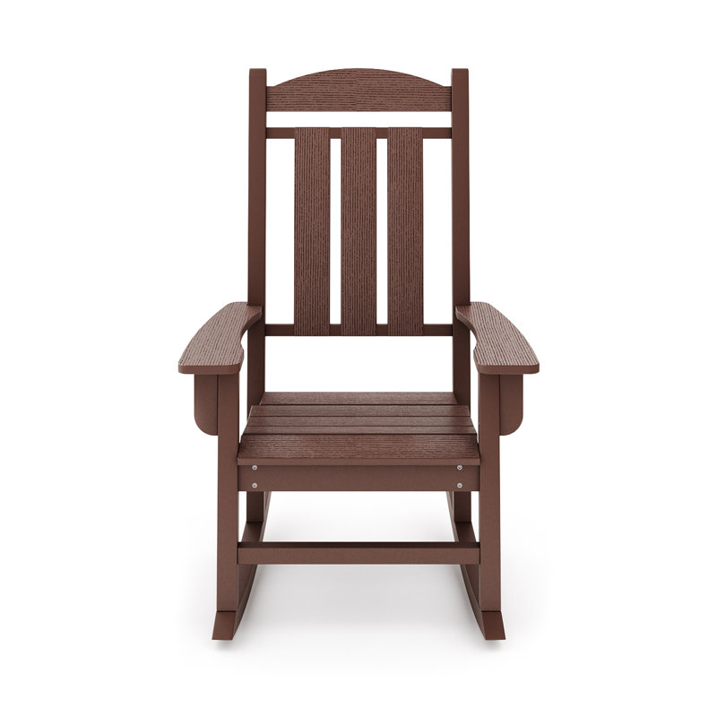 Chaise berçante classique pour patio fabriquée en acier inoxydable