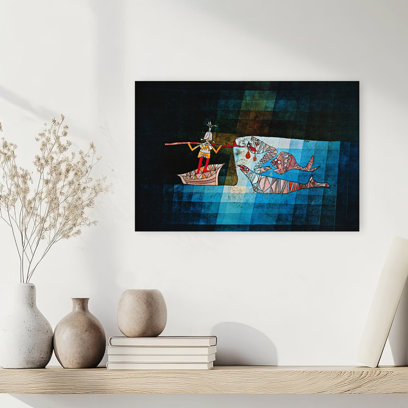 «Sinbad The Sailor Classic Fish Beach», reproduction d'art, H 12 po x l 18 po
