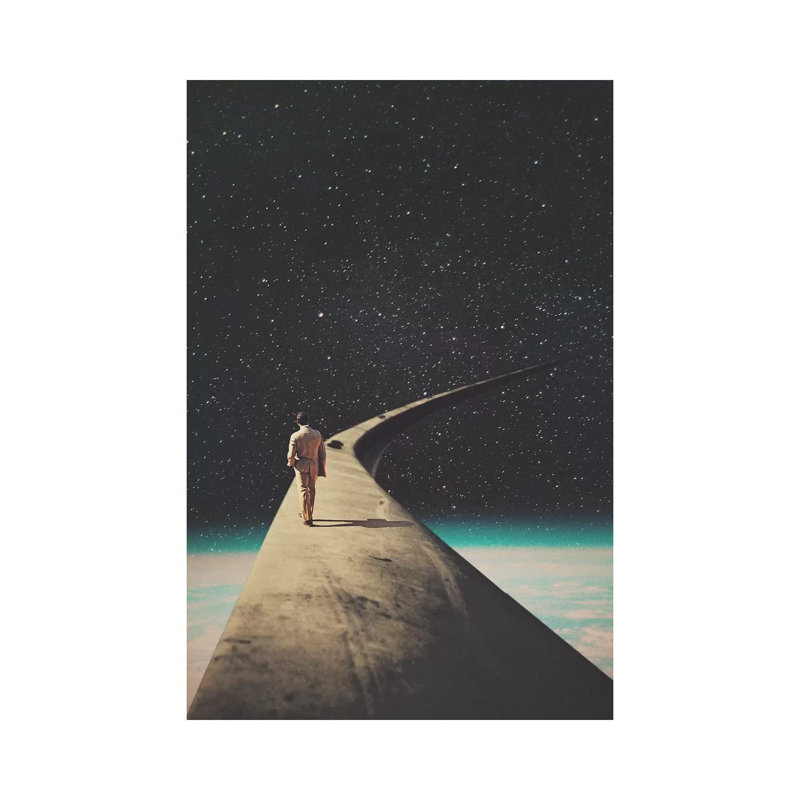 Reproduction d’art « our dear this Road My Dear » par Frank Moth, Toile tendue, Pas de tapis, H 12 po x l 8 po x P 0,75 po