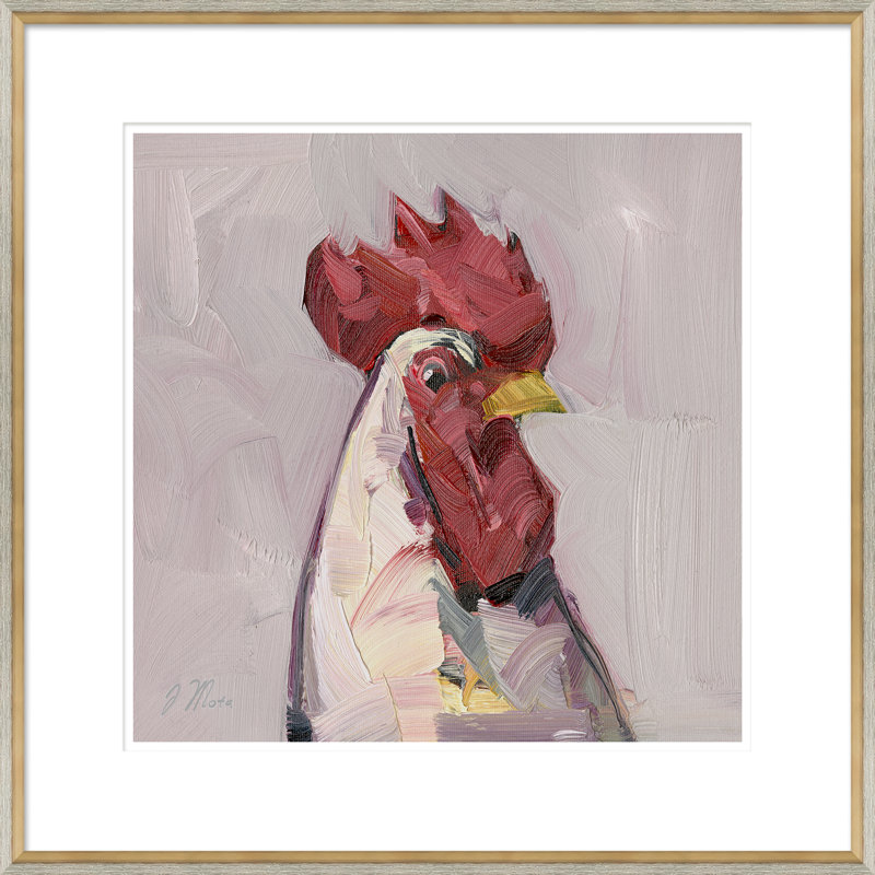 Chicken Portrait Painting by Joseph Mota