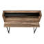Bureau d'ordinateur, bureau personnel, ordinateur portable, tablettes de rangement, L 48 po, travail, stratifié, métal-47694209-47694210