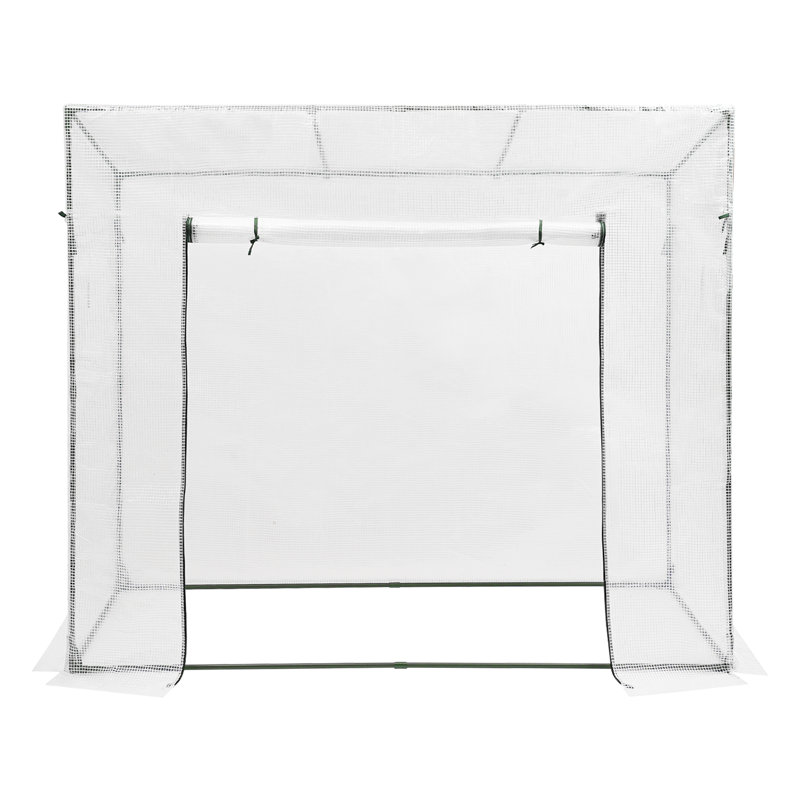 66.9X78.4X30.3” Green House Kit With Window, White