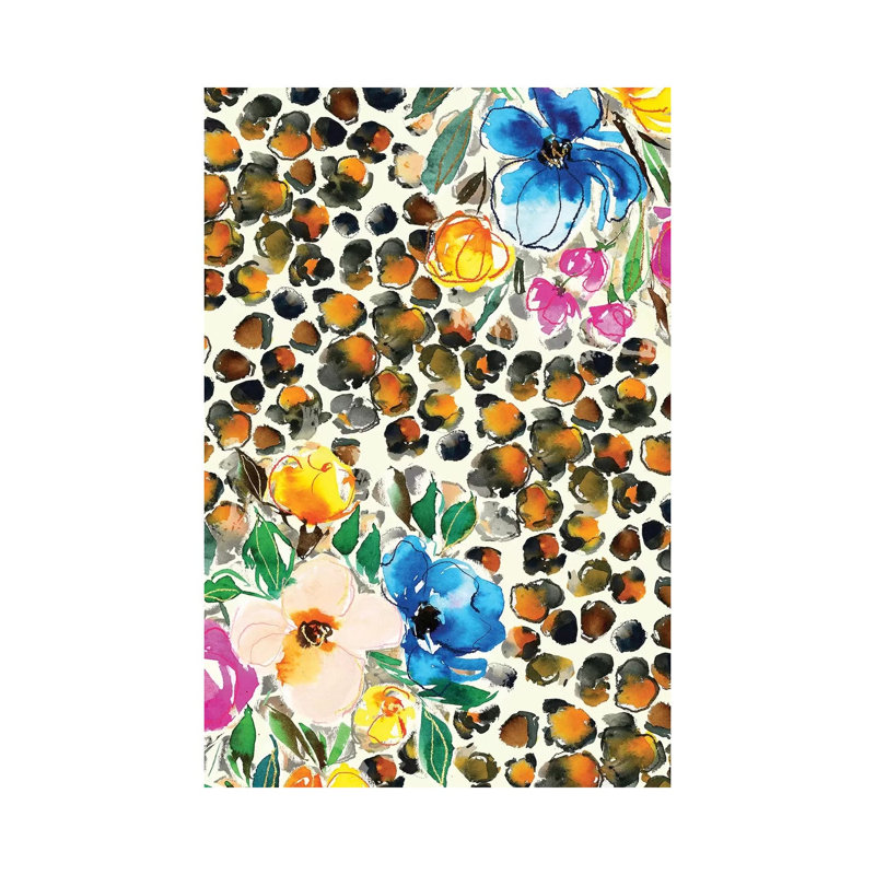 Floral Animal Print by Joy Ting - Wrapped Canvas Gallery-Wrapped Canvas Giclée, 101.6cm H x 66.04cm W