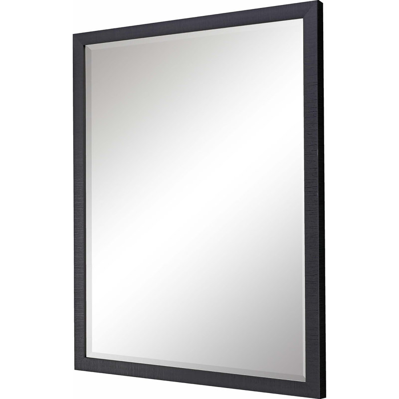 39" Black Framed Accent Mirror