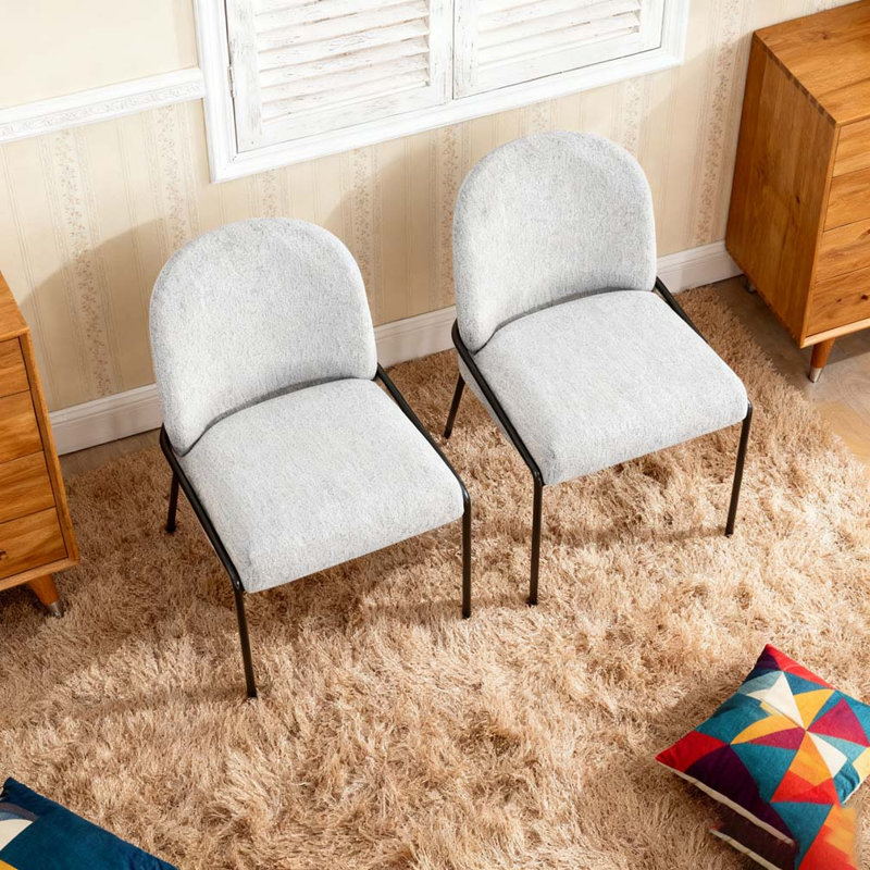 Chaise de salle à manger moderne, Gris clair