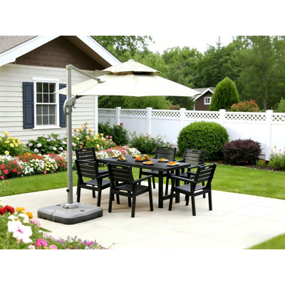 HDPE outdoor patio dining set