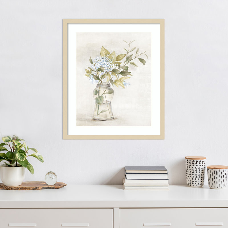 «Graceful Composition I» par Alex, impression sur bois encadrée, H 25 po x l 21 po