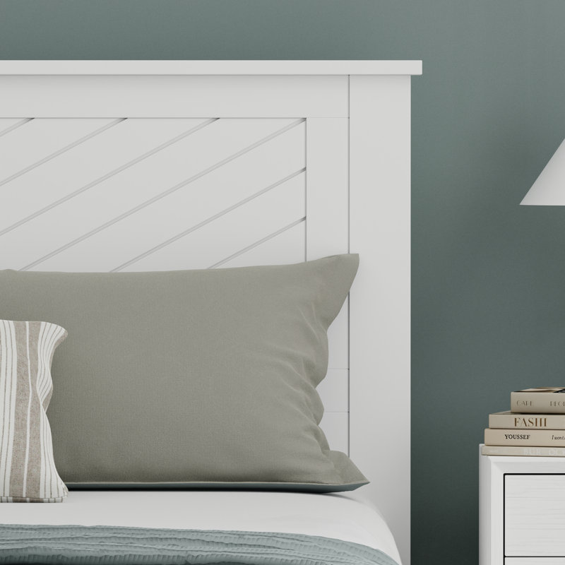 Palmdale Solid Wood Platform Bed, Full, White