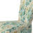 Bohemian Dream Emerald Dahlia Pattern - Upholstered Farmhouse Side Chair, Rustic Floral Accent Chair