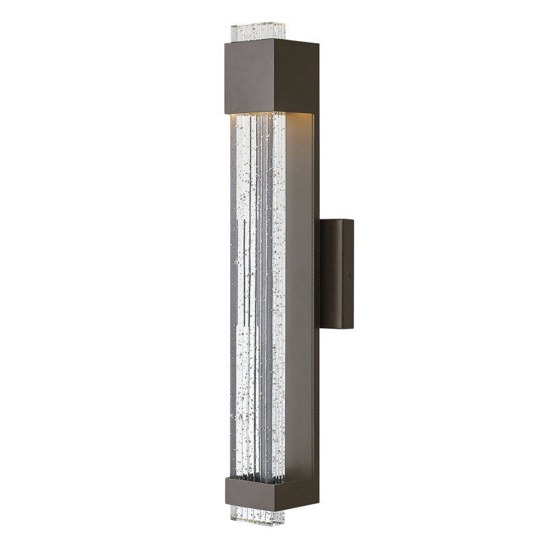 Glacier LED Outdoor Flush Mount, Bronze, 22" H x 4.8" W x 4" D