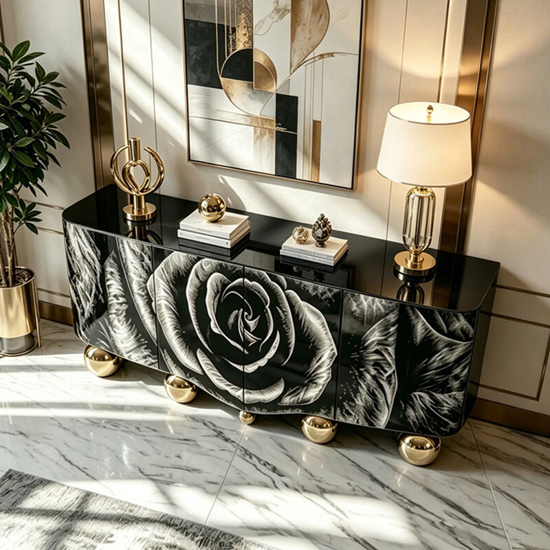 Modern minimalist light luxury sideboard