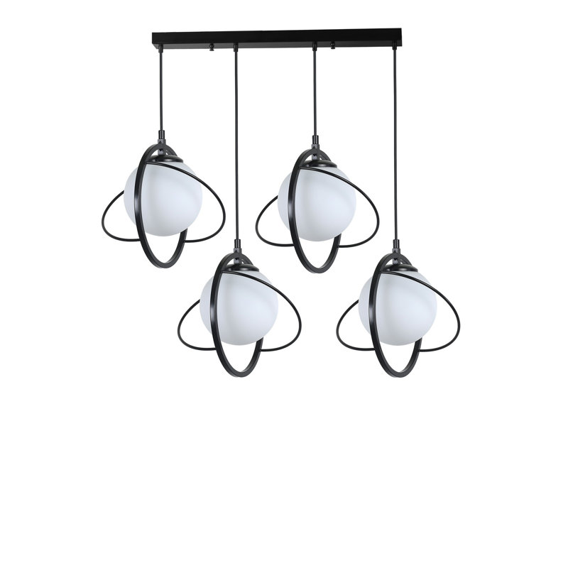 Chandle Chandelier, White/Black