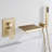 Wall Mounted Waterfall Bathtub Faucets with Anti-Scald Pressure Balance Valve, Modern Tub Spout with Handshower-65056060
