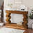Geometric Block Stacked Wood Console Table
