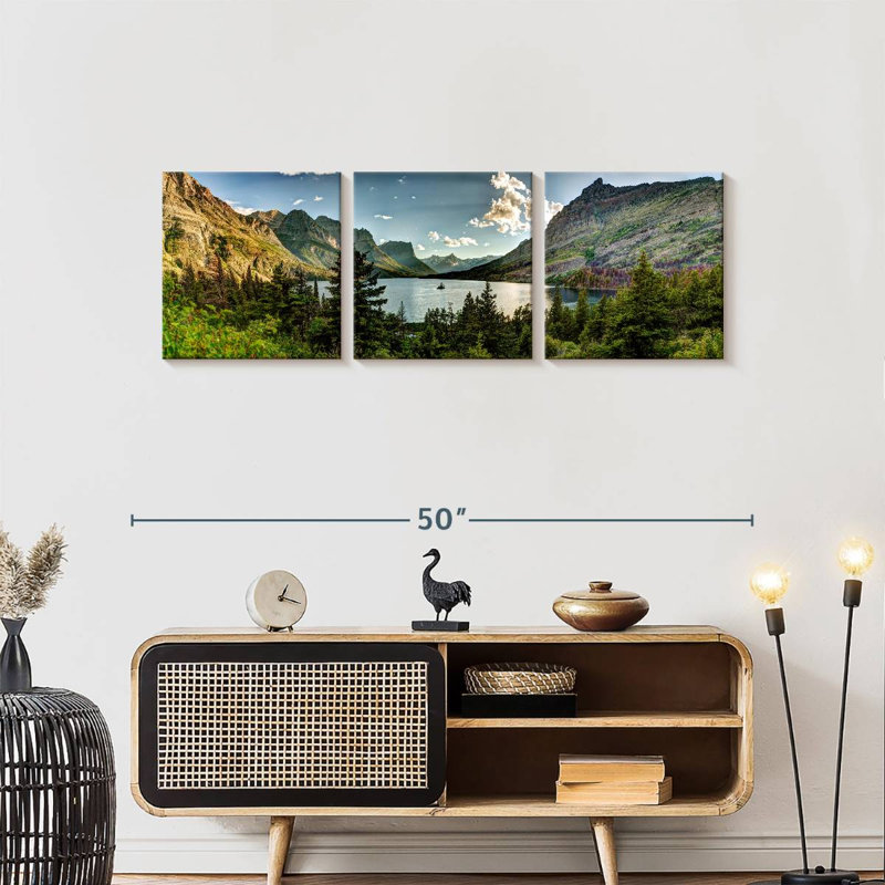 Impression d'art sur toile Montana, Montana, H 15 po x l 47 po x P 1,25 po